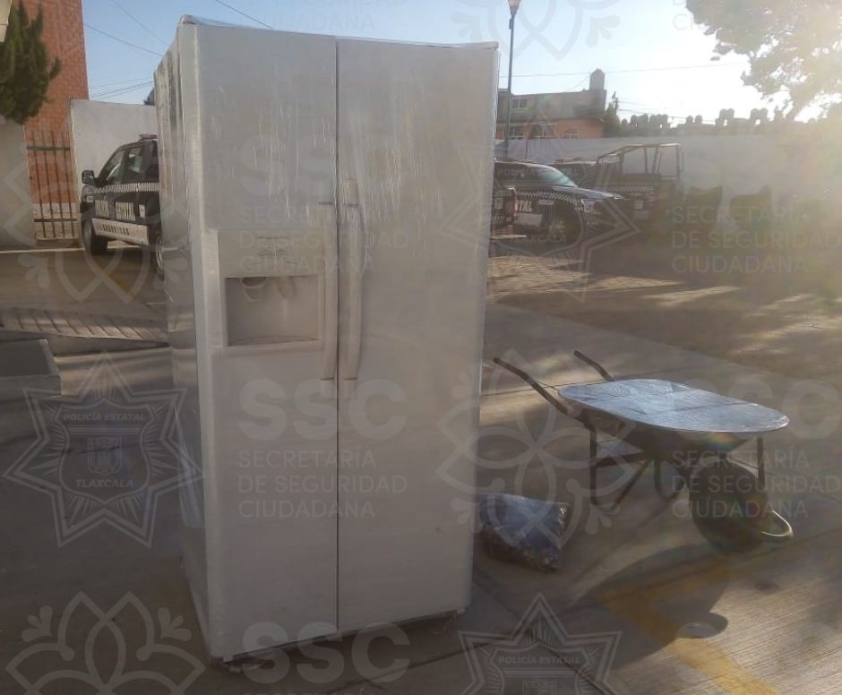 Frustra SSC robo de refrigerador y carretilla